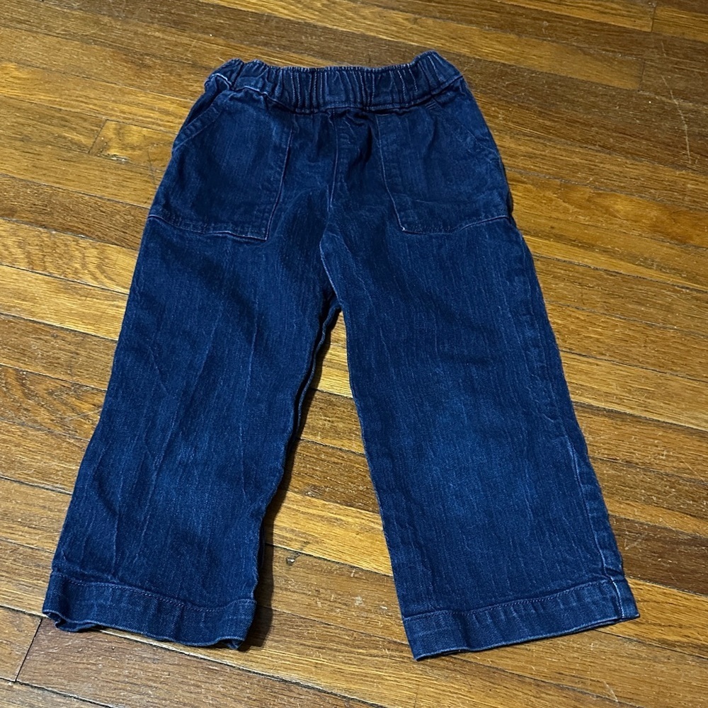 Crewcuts Dark Blue Wide Leg Jeans, Sz 7